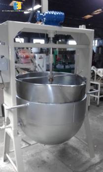 Pot for candy in stainless steel capacity 300 liters