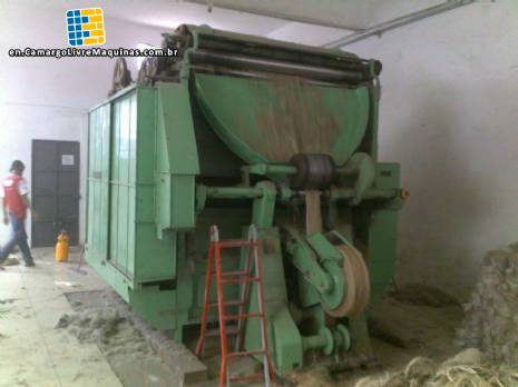 Equipment for processing natural or synthetic fibers 150 kg hour