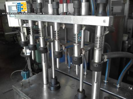 Linear filling in stainless steel with 6 nozzles Zolimaq