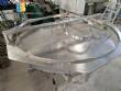 Masipack 1200 mm stainless steel rotating accumulator table