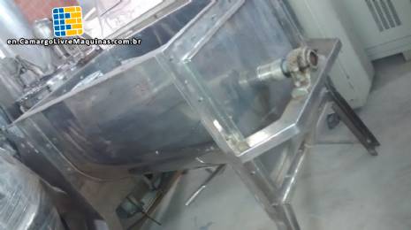 Paddle mixer 300 liters in stainless steel with spray Imarvil