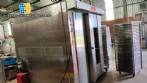 Stainless steel rotary oven with Supremax gas double cart
