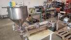 Semi-automatic filling machine for liquids and pasties with 1 nozzle