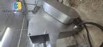 Ibrasmak meat block cutter/breaker with Simetria grinder and conveyor belt.