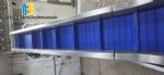 Ibrasmak meat block cutter/breaker with Simetria grinder and conveyor belt.