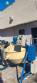 Tilting concrete mixer-type coating pan with blower for caramelization.