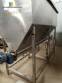 Stainless steel bagging storage silo with 2000 liter output screw conveyor
