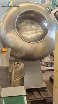 Incapi 250 liter stainless steel smooth coating pan