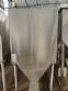 Stainless steel bagging storage silo with screw conveyor outlet