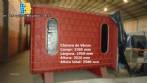 Vacuum chamber for freeze-drying and dehydrating food and other products