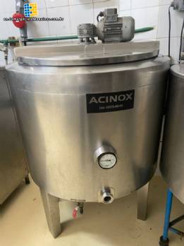 ACINOX 200-liter jacketed bain-marie yogurt maker tank