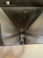 Inclined screw conveyor with stainless steel silo