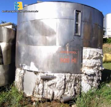 Whirlpool type trub filter clarifier tank for beers
