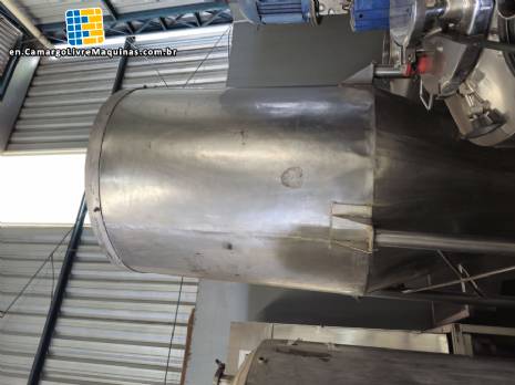 Stainless steel storage silo tank