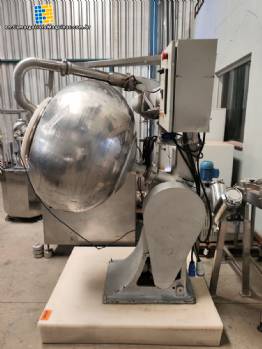 Coater with stainless steel bowl and carbon steel body