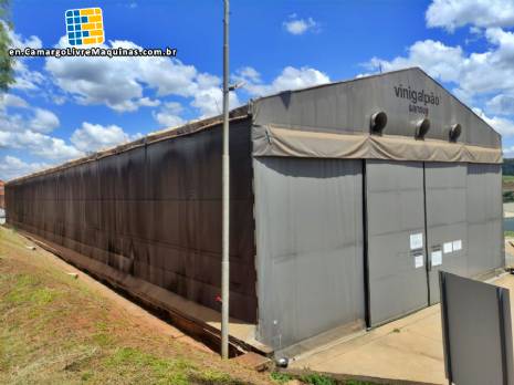 Sansuy canvas warehouse with carbon steel metal frame.