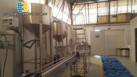 Line for the production and packaging of sanitizing products