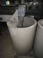 Polymer mixing tank with stainless steel shaft and diaphragm pump, 300 liters.