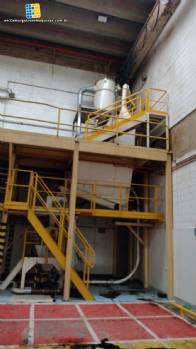 Industrial complex plant with infrastructure for food industries