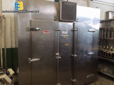 Stainless steel stove with 50 trays Treu