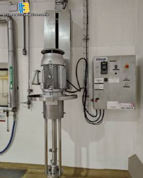 Stainless steel turbine agitator mixer, 25 HP