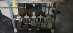 Linear filling machine with 6 pistons filling system