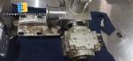 Linear filling machine with 6 pistons filling system
