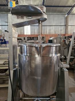 Stainless steel tilting mixing tank/vat by Alic Imarvil, 100 liters.