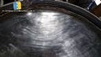 Stainless steel horizontal pressure vessel