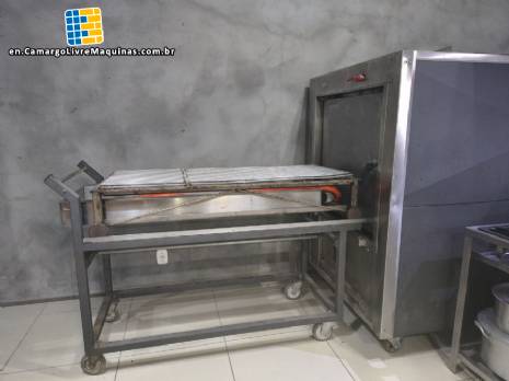 Industrial oven for porchetta roasts Italia ribs Euro Forni p1s Porchetta Singolo