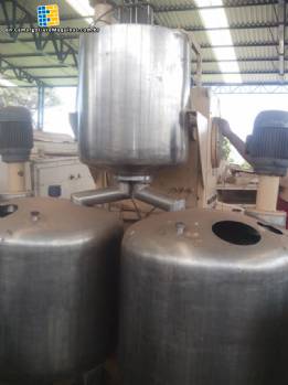 Industrial mixer for sugar, glucose for soft or hard candies