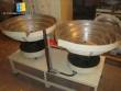 Positioner for vibratory feeder for double time