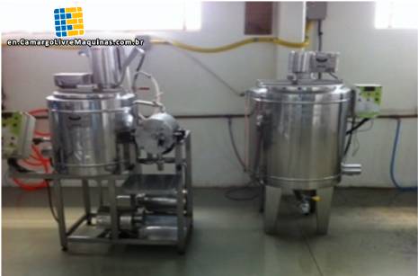 Line for the production of fermented foods soy based