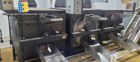 Peanut roasting line, Fabrimak roaster/cooler.