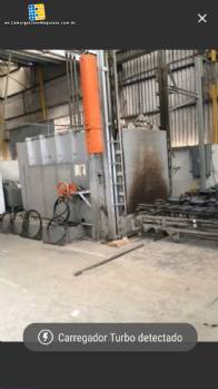Industrial furnace for enamelling parts Durr