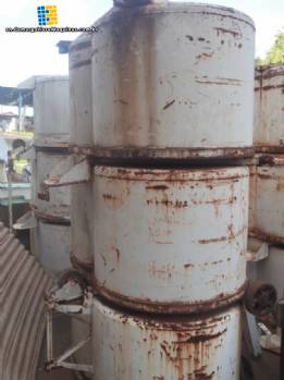 Carts for transporting dough mixers, made of carbon steel.