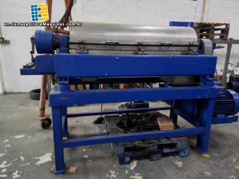 Horizontal stainless steel separator centrifuge to separate solids and liquids Alfa laval 10,000 liters / hour