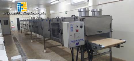 14 meter JAF Inox chocolate cooling tunnel