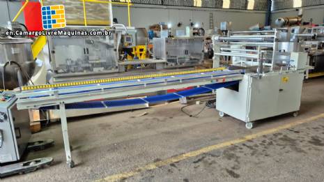 Flowpack packaging machine for hamburger buns and hot dogs, Rodopac