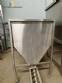 Stainless steel bagging storage silo with screw conveyor outlet
