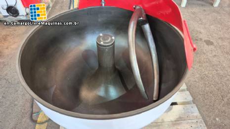 Dough mixer with hook, 100 liters, made of carbon steel.
