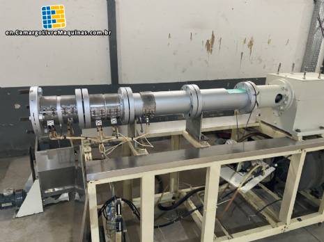 90 mm twin screw extruder for granulated products such as cornmeal, wheat flour, and soybean meal - VS Industrial Technology 90 mm twin screw extruder for granulated products such as cornmeal, wheat flour, and soybean meal - VS Industrial Technology
