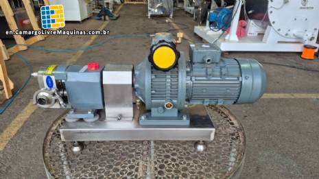 Bomba de lóbulos sanitarios de acero inoxidable ZH SS304 Bomba de lóbulos sanitarios de acero inoxidable ZH SS304