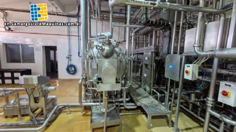 Complete industrial plant for the production of food products such as sauces, beverage concentrates, syrups, toppings, condiments, and cosmetics. Complete industrial plant for the production of food products such as sauces, beverage concentrates, syrups, toppings, condiments, and cosmetics.