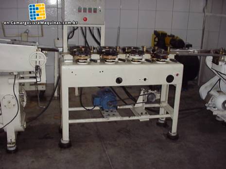 Complete line for making lollipops with wreck Complete line for making lollipops with wreck