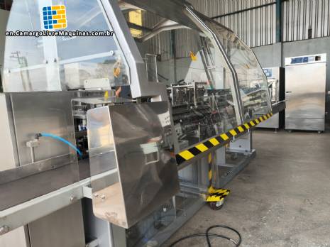 Fabrima Vertopac VP 120 vertical cartoner with medicine leaflet inserter Fabrima Vertopac VP 120 vertical cartoner with medicine leaflet inserter