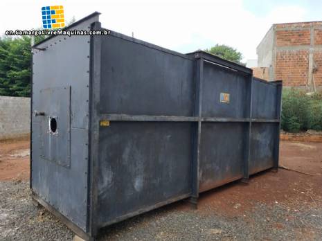 Line of straw potatoes and potato chips Line of straw potatoes and potato chips