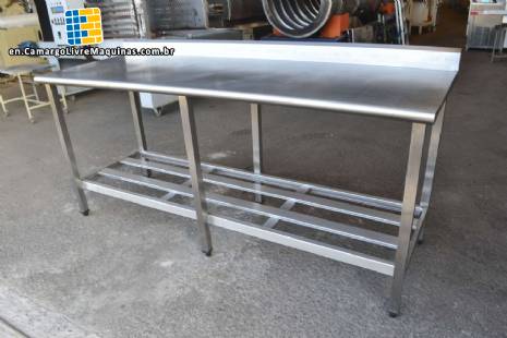 Stainless steel table 700 mm x 2000 mm Euro Formas Stainless steel table 700 mm x 2000 mm Euro Formas